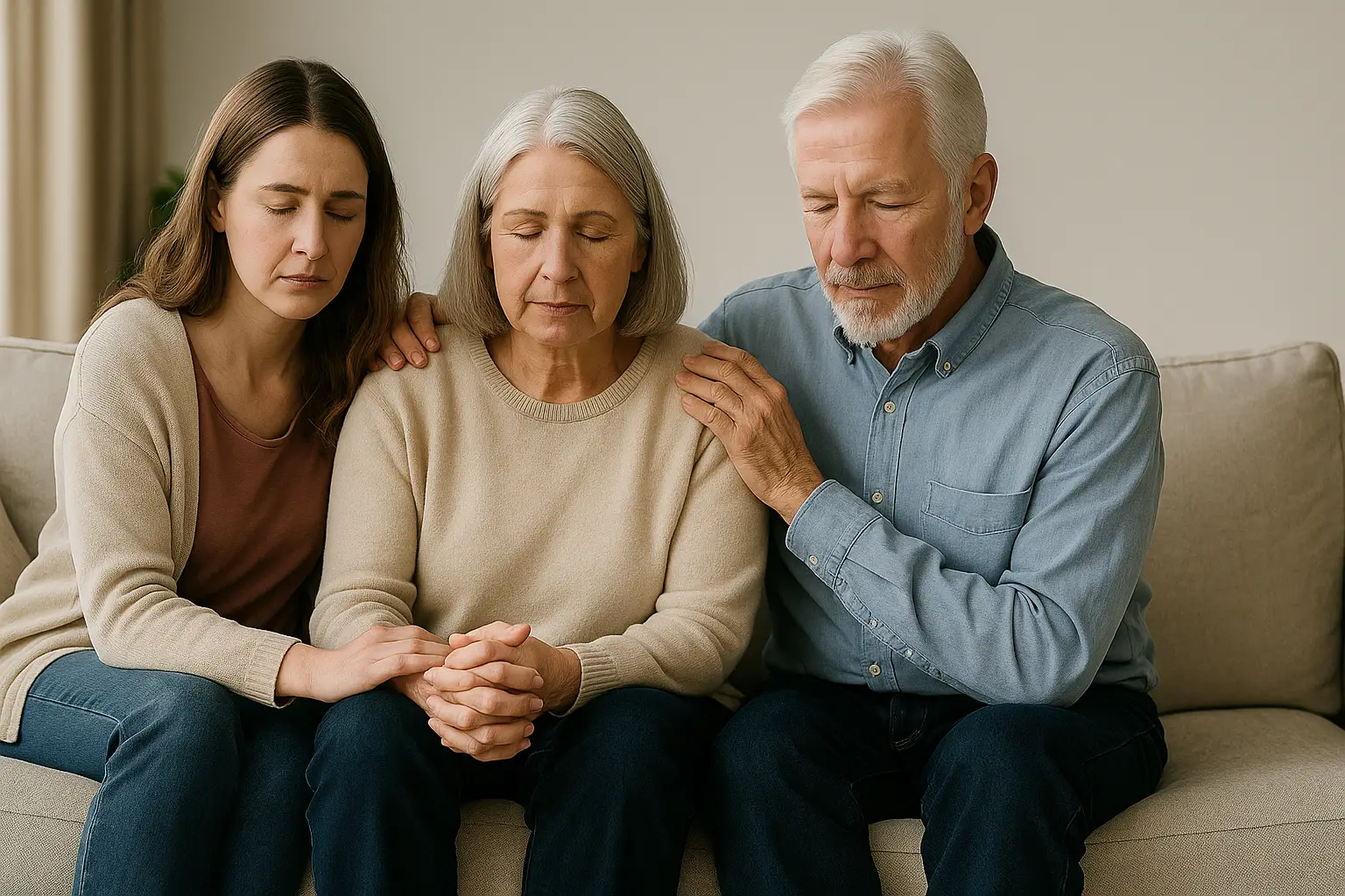 wrongful death Supportive family symbolizing hope after loss - wrongful death damages.